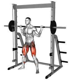 Sumo squat al multipower