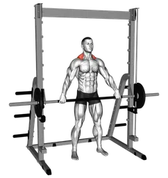 Shrug con presa larga al multipower