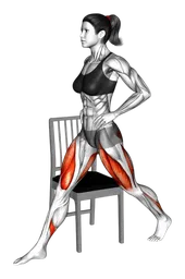 Split squat su sedia