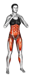 Squat con sollevamento gamba