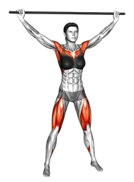 Stretching delle spalle con bastone
