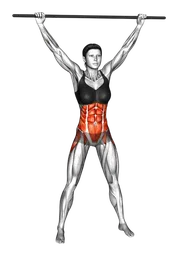 Stretching laterale e frontale con bastone
