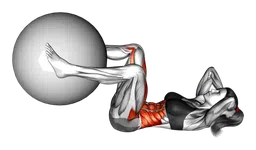 Crunch a estensione gambe con sovraccarico