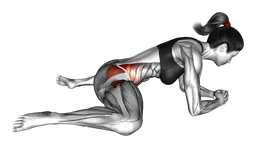 Stretch dell'anca prona a gambe divaricate